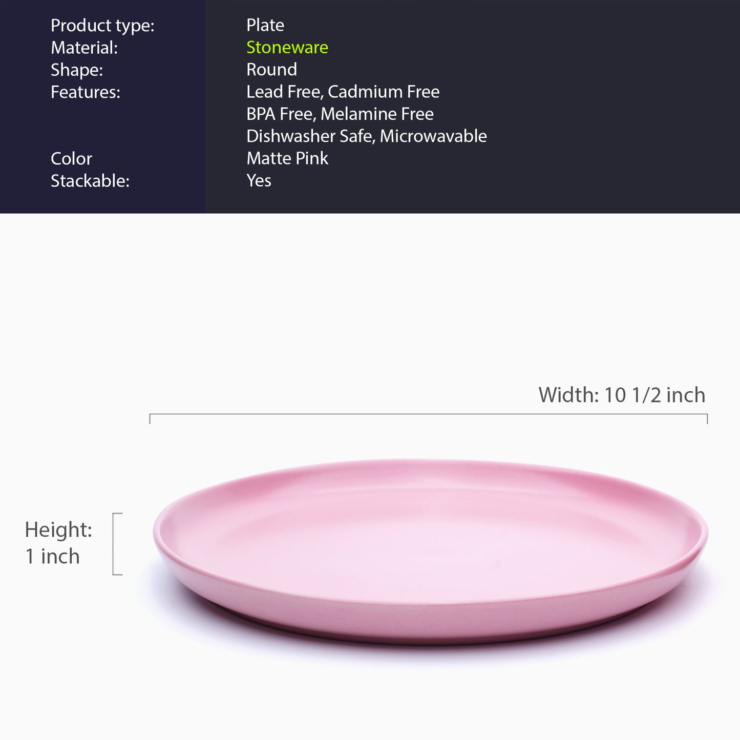 903 Collection Dinner Plate Set Of 4 - Matte Ranunculus Pink